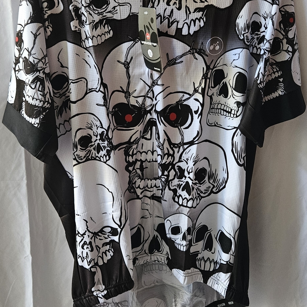 #2 Skull Print Women's Jersey Top